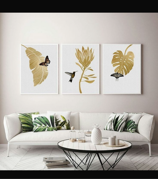 Set  of three butterfly