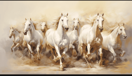 Seven white horse