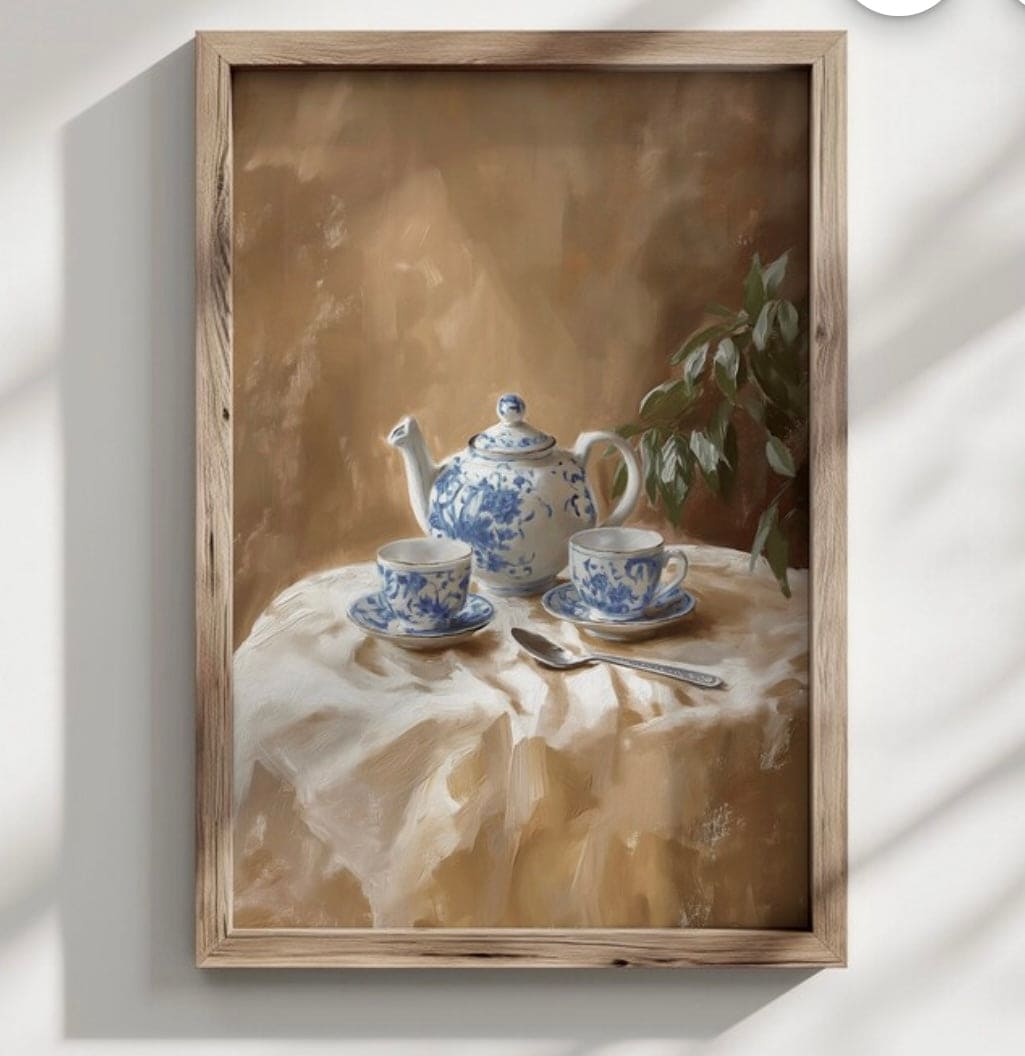 Blue teapot