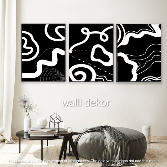 black and white abstract