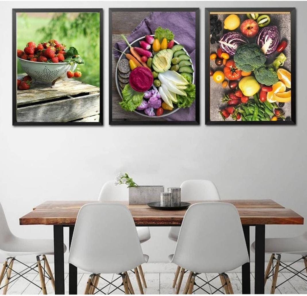 Fruits & Vegetables Kitchen Set of Three