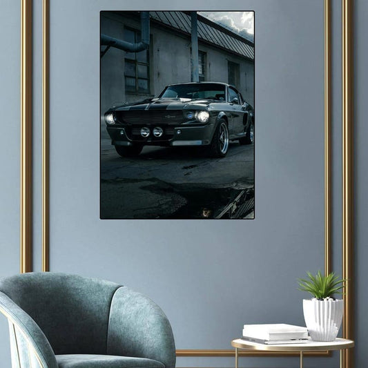 Black Car Frame Walls Dekor 