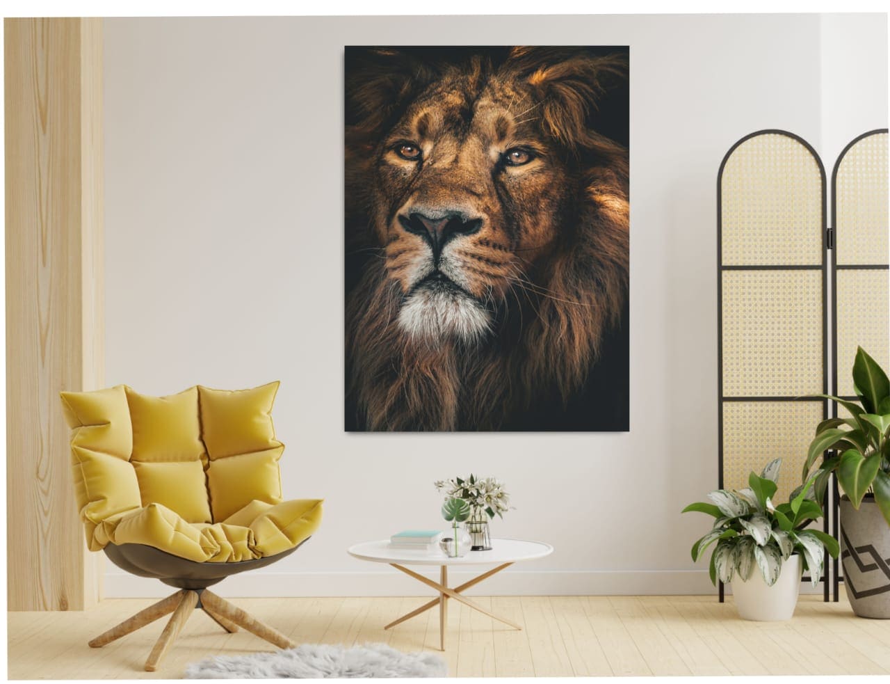 Lion Face Wall Frame – Walls Dekor