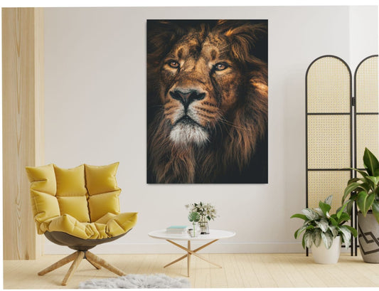 Lion Face Wall Frame